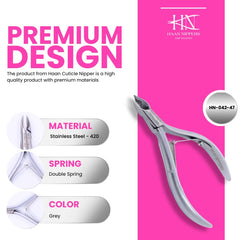 Stainless Steel Cuticle Nipper (HN-042)